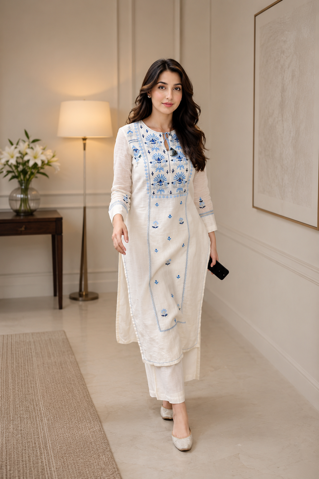 BEAUTIFUL EMBROIDERY WORK COTTON SUIT