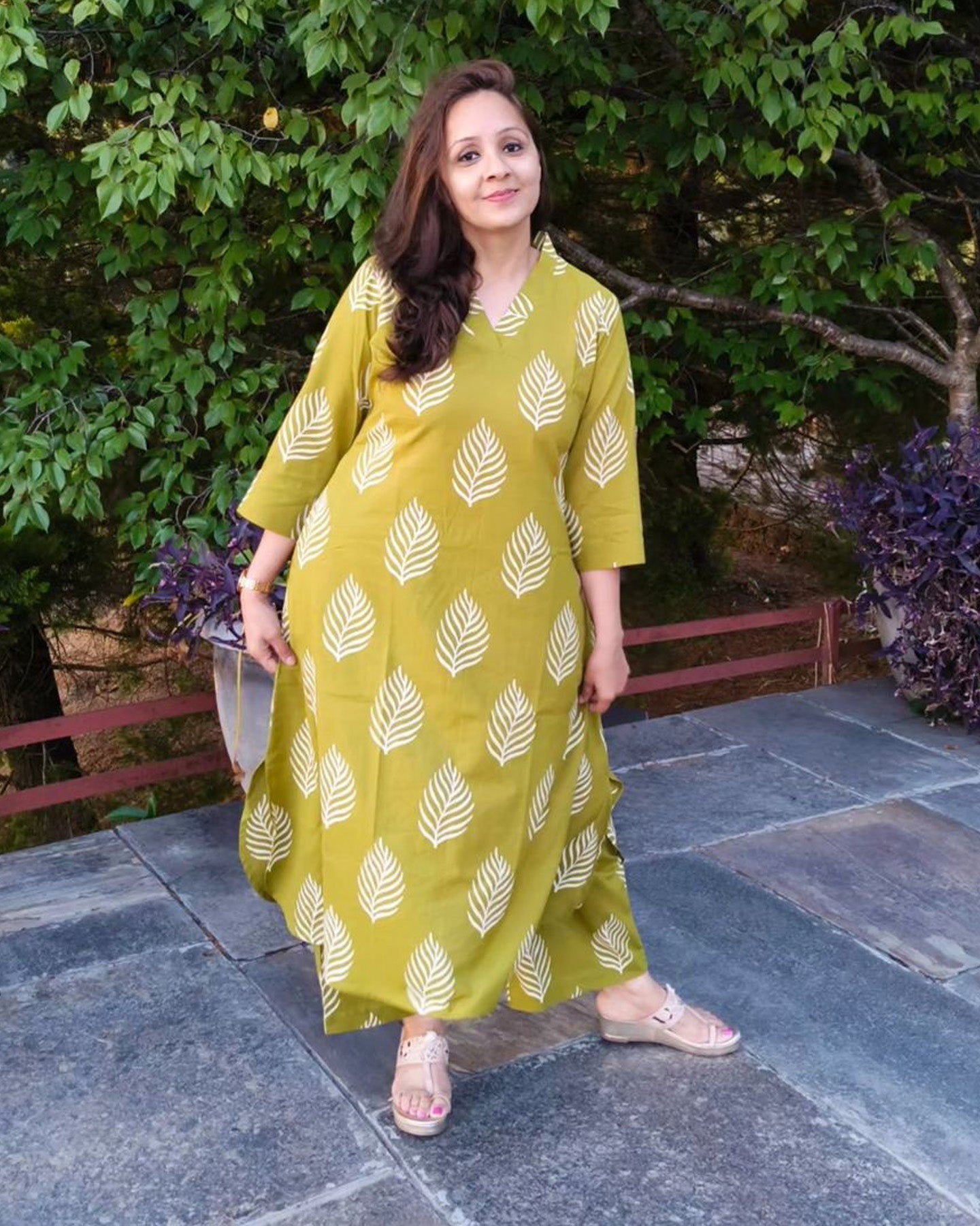 cotton dress set for ladies Cotton Cord Set for Women Floral Suit