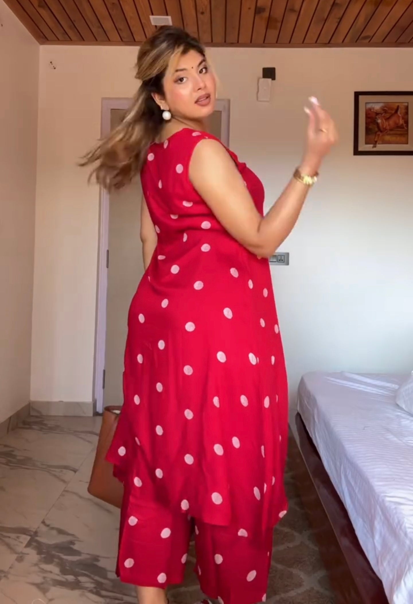 A-line Cotton kurta Set
