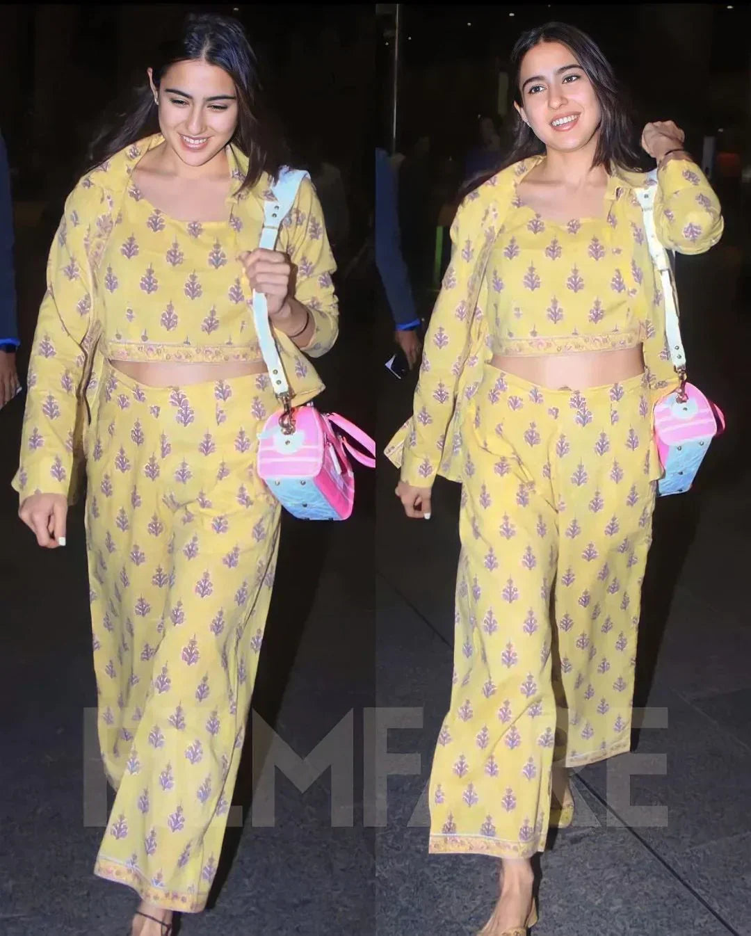 Bollywood Yellow Cotton Co-Ord Set