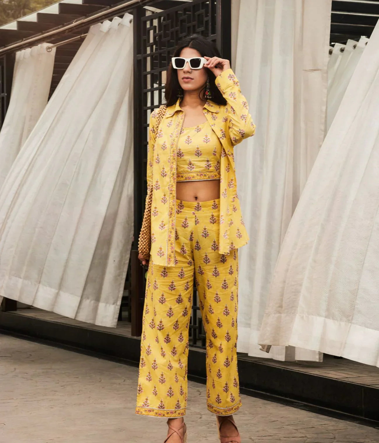 Yellow Cotton Co-Ord Set