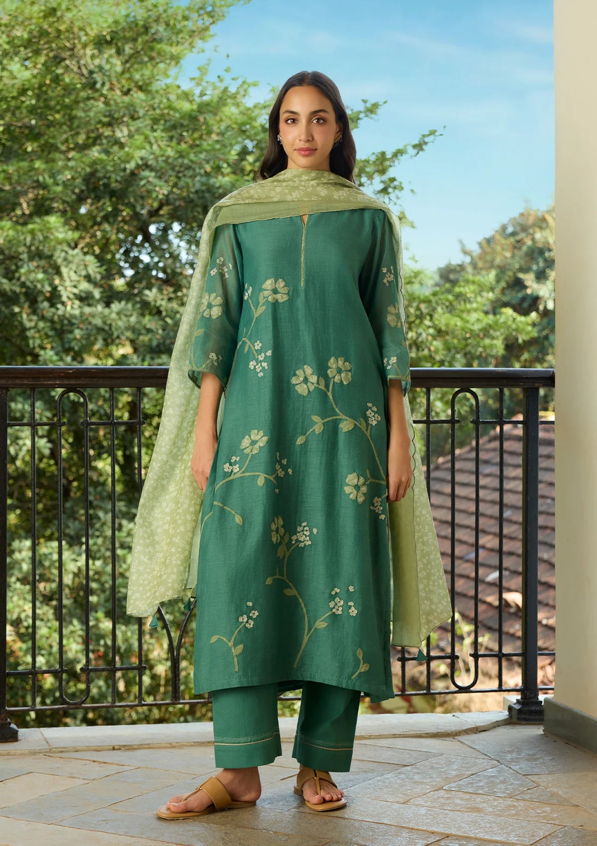 Jade Applique Kurta Set