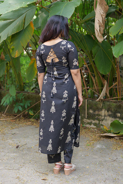 Esha Kurti and Bottom Set